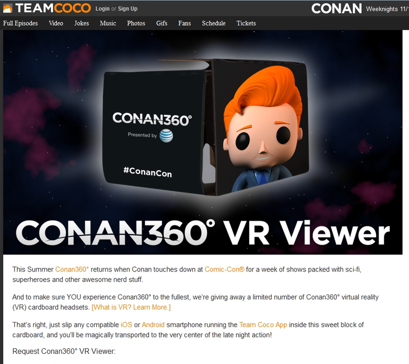 Illustration for article titled Friendly Notice: Conan is giving away Cardboard!